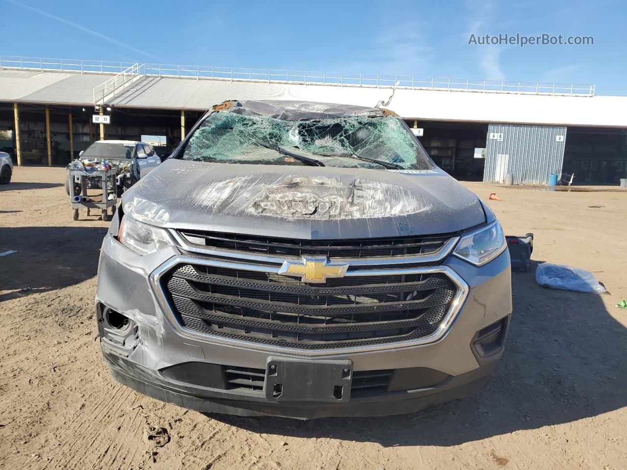 2020 Chevrolet Traverse Ls Gray vin: 1GNERFKW9LJ320648