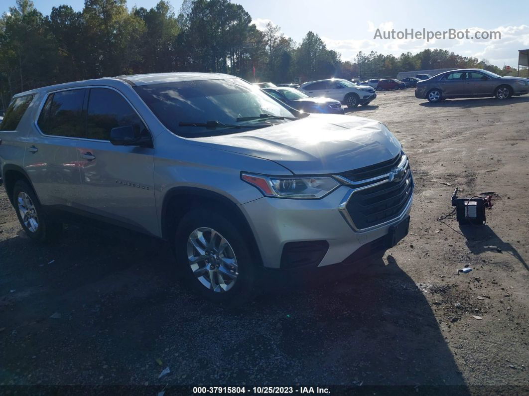 2020 Chevrolet Traverse Fwd Ls Silver vin: 1GNERFKWXLJ116098