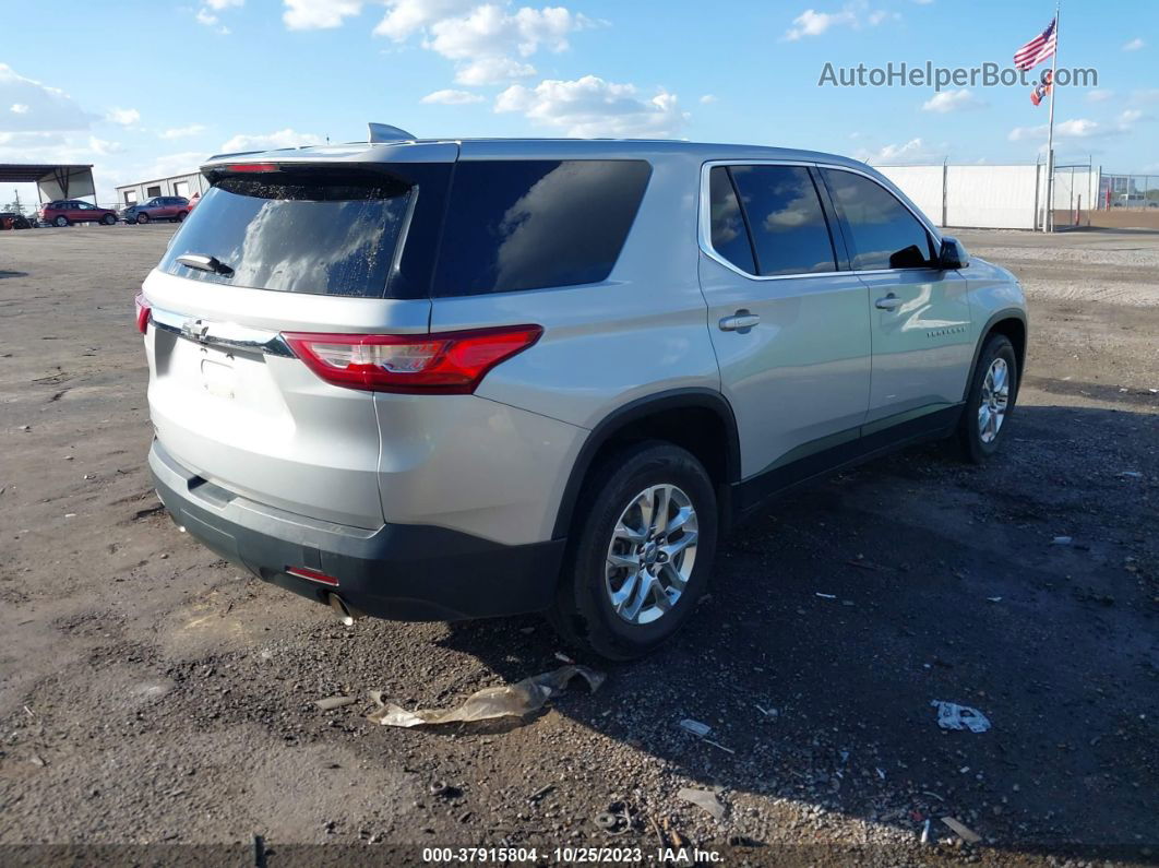 2020 Chevrolet Traverse Fwd Ls Silver vin: 1GNERFKWXLJ116098