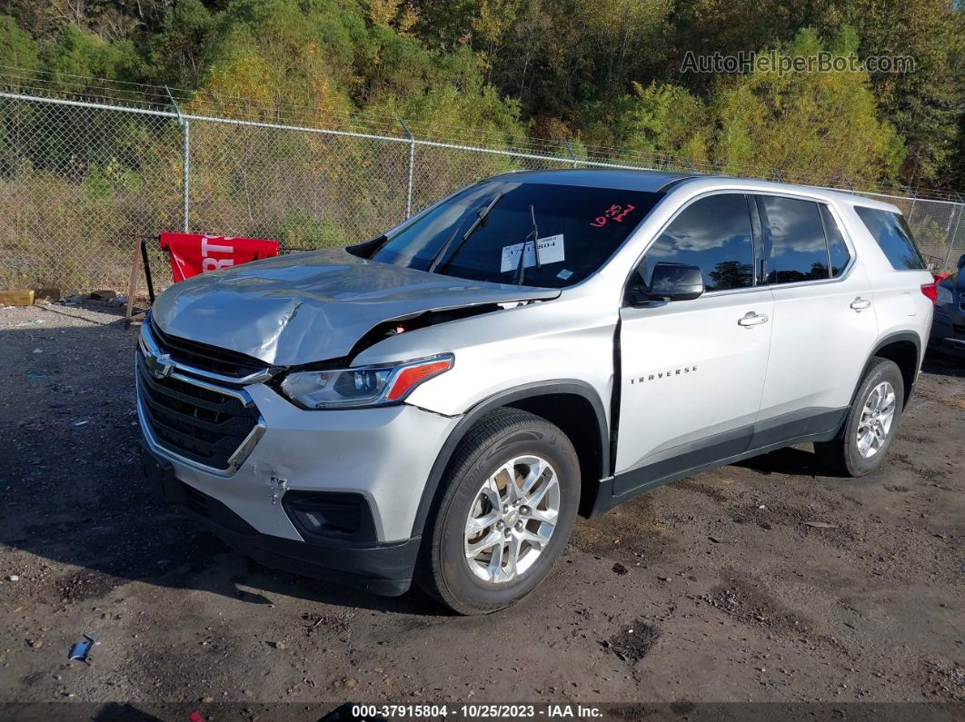 2020 Chevrolet Traverse Fwd Ls Silver vin: 1GNERFKWXLJ116098