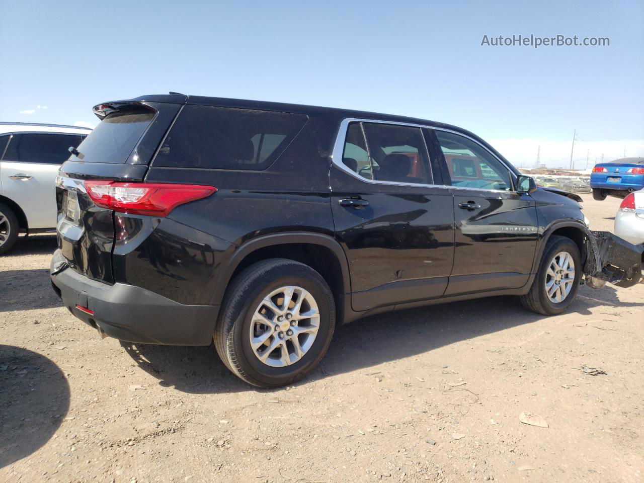 2020 Chevrolet Traverse Ls Black vin: 1GNERFKWXLJ275557