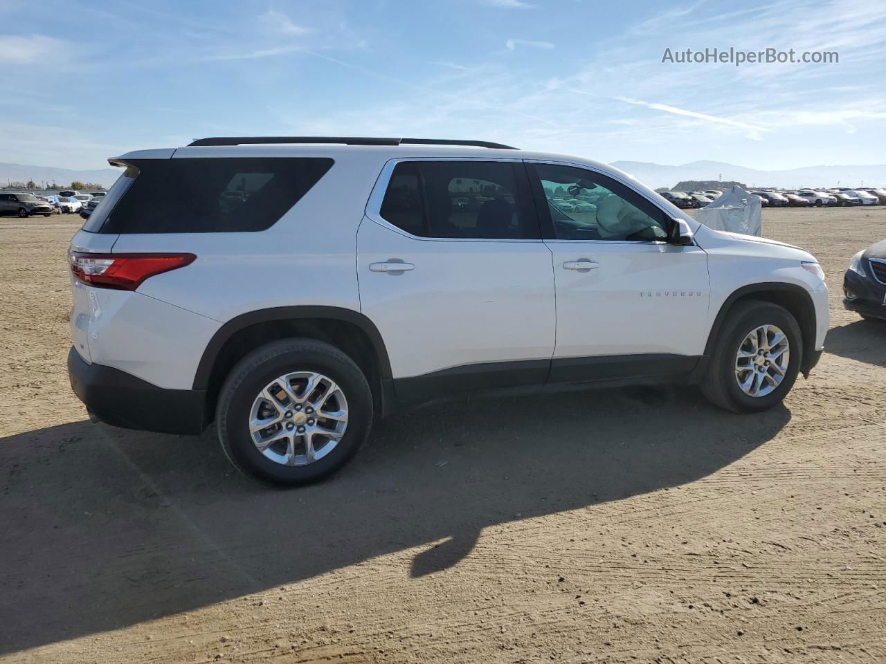 2020 Chevrolet Traverse Lt White vin: 1GNERGKW1LJ300108