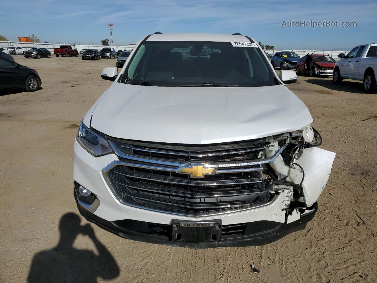 2020 Chevrolet Traverse Lt White vin: 1GNERGKW1LJ300108