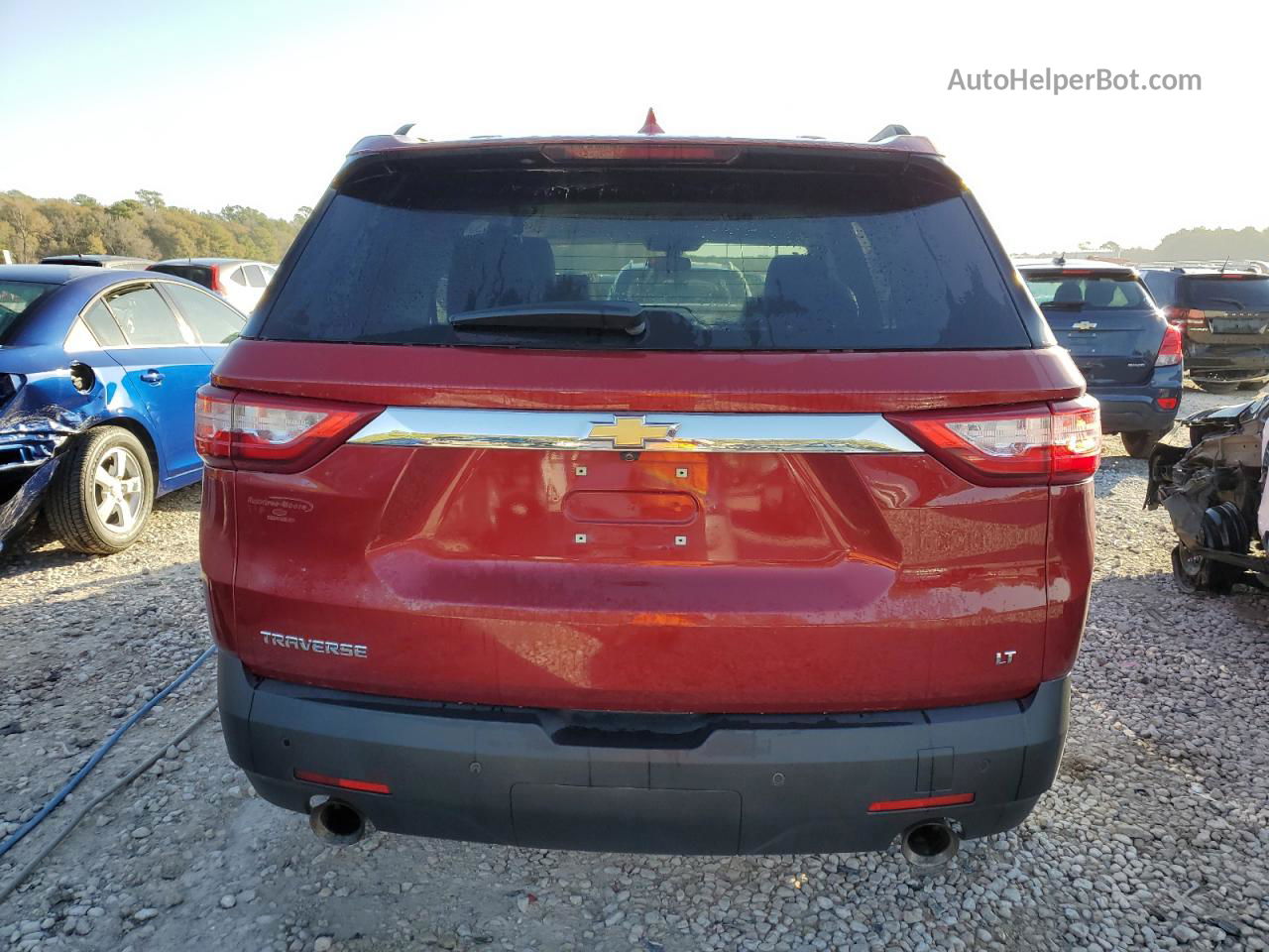 2020 Chevrolet Traverse Lt Red vin: 1GNERGKW2LJ286252