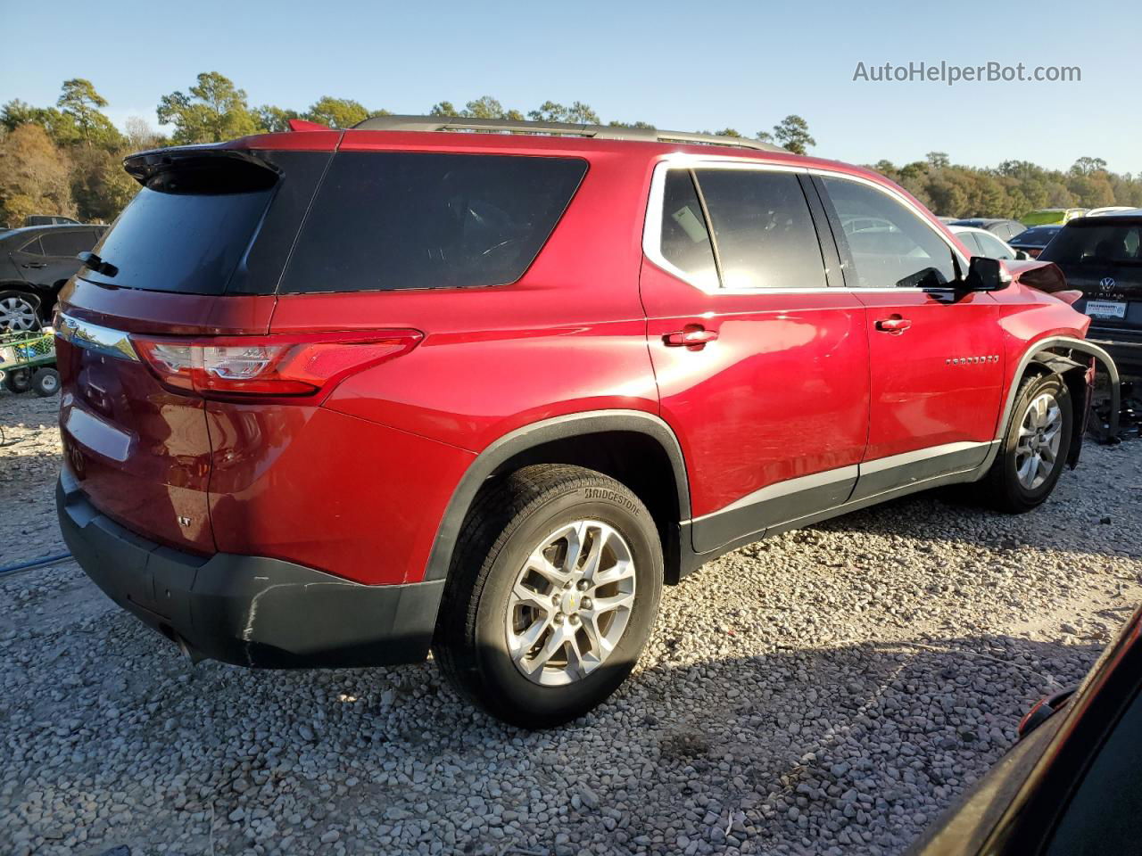 2020 Chevrolet Traverse Lt Красный vin: 1GNERGKW2LJ286252