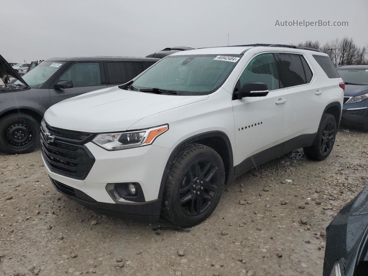 2020 Chevrolet Traverse Lt White vin: 1GNERGKW3LJ246262