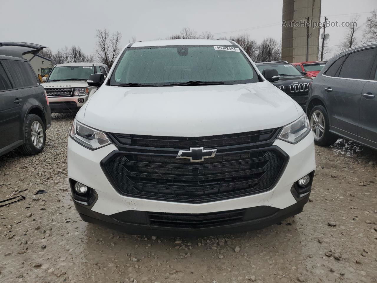 2020 Chevrolet Traverse Lt White vin: 1GNERGKW3LJ246262