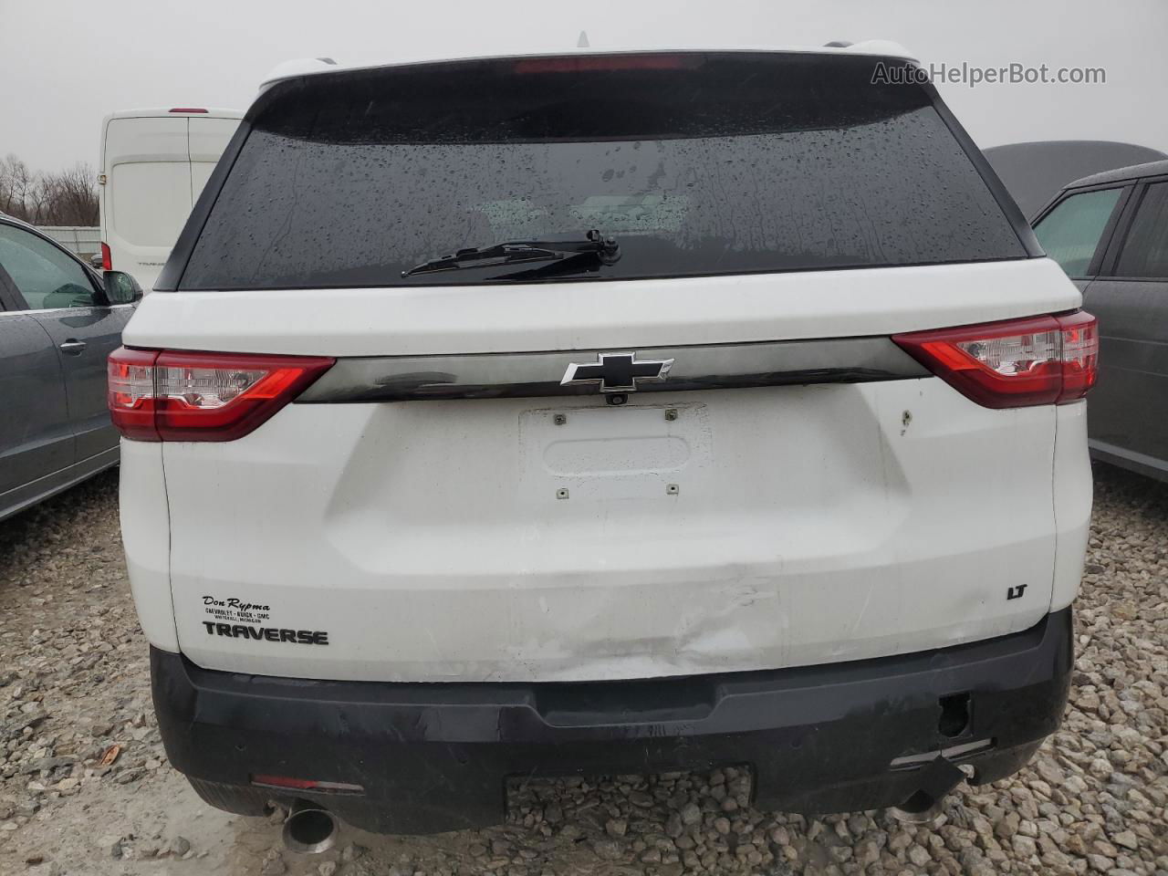 2020 Chevrolet Traverse Lt White vin: 1GNERGKW3LJ246262