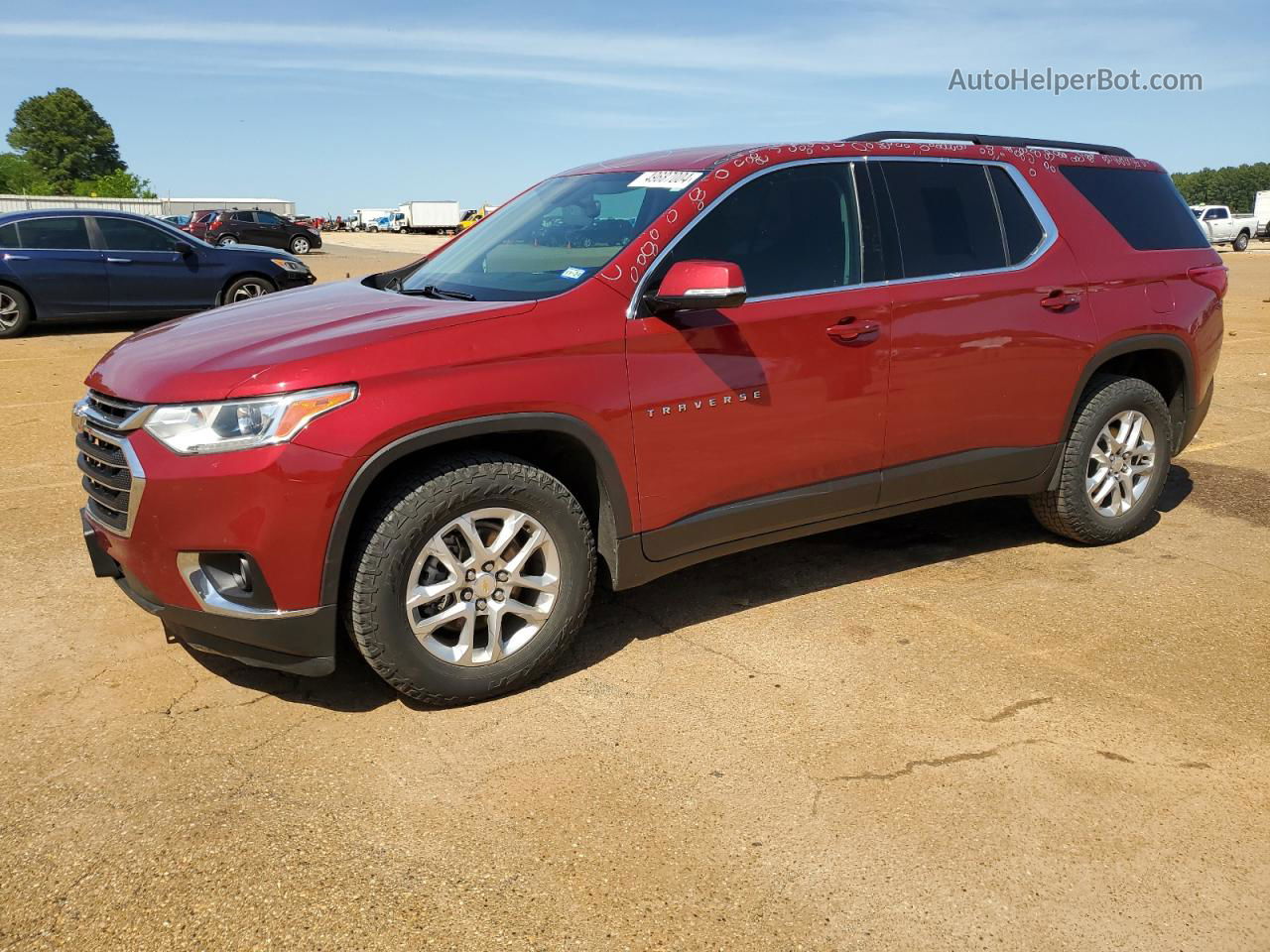 2020 Chevrolet Traverse Lt Red vin: 1GNERGKW4LJ327366