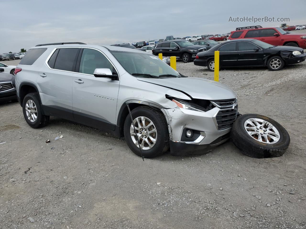 2020 Chevrolet Traverse Lt Silver vin: 1GNERGKW5LJ137222