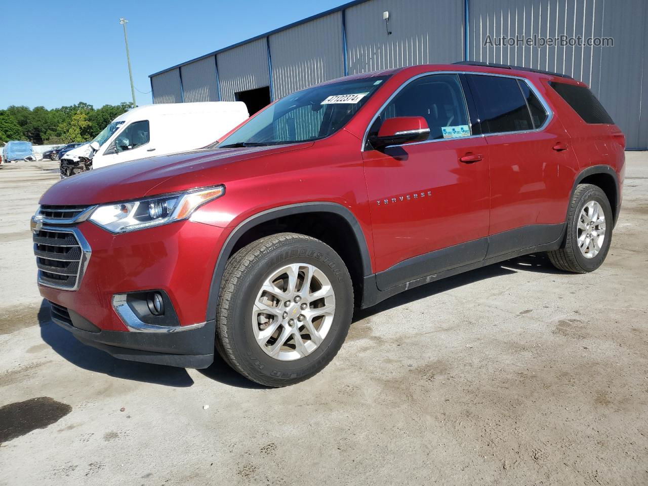 2020 Chevrolet Traverse Lt Red vin: 1GNERGKW6LJ120901