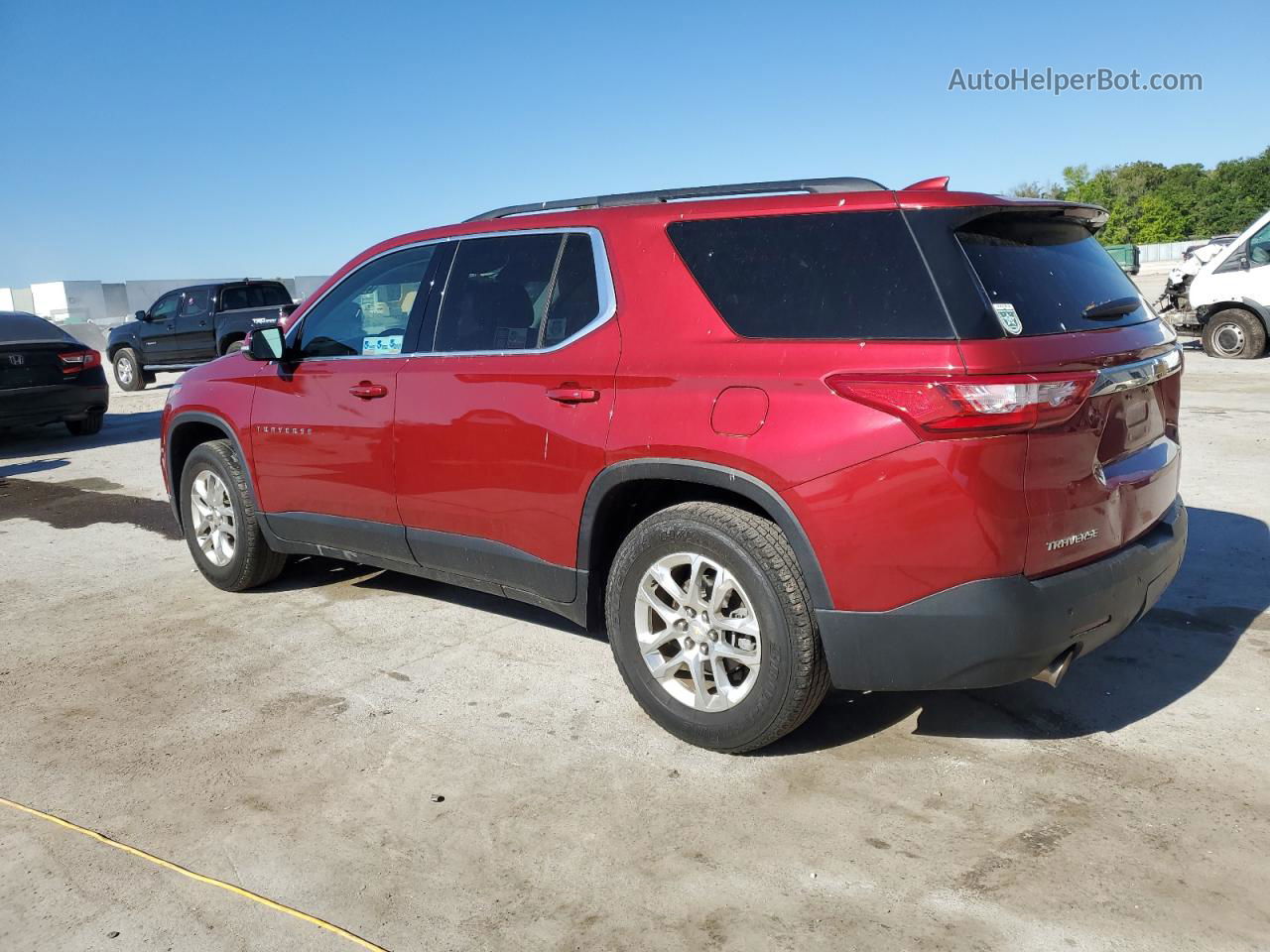 2020 Chevrolet Traverse Lt Red vin: 1GNERGKW6LJ120901