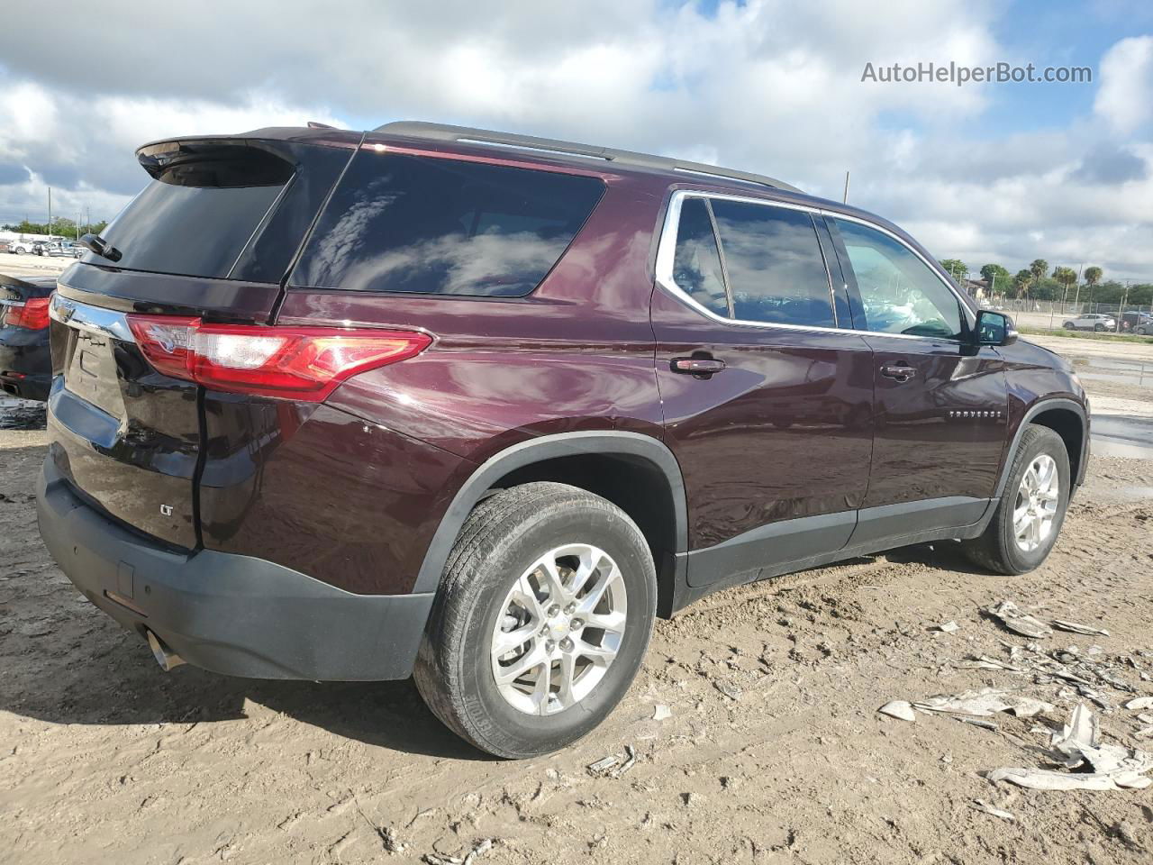 2020 Chevrolet Traverse Lt Burgundy vin: 1GNERGKW6LJ322623