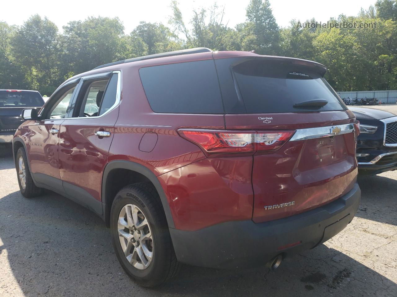 2020 Chevrolet Traverse Lt Red vin: 1GNERGKW7LJ191542