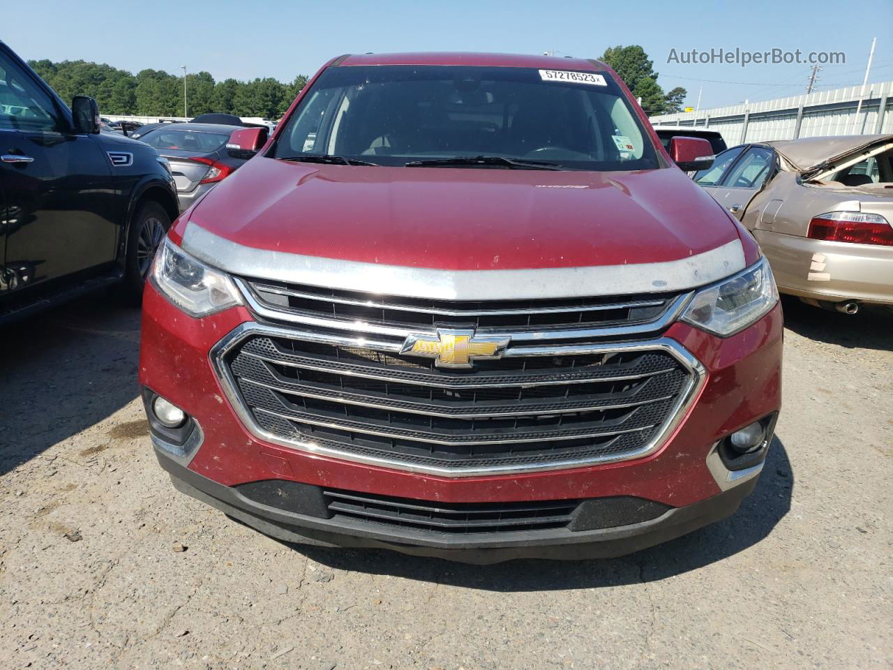 2020 Chevrolet Traverse Lt Red vin: 1GNERGKW7LJ191542