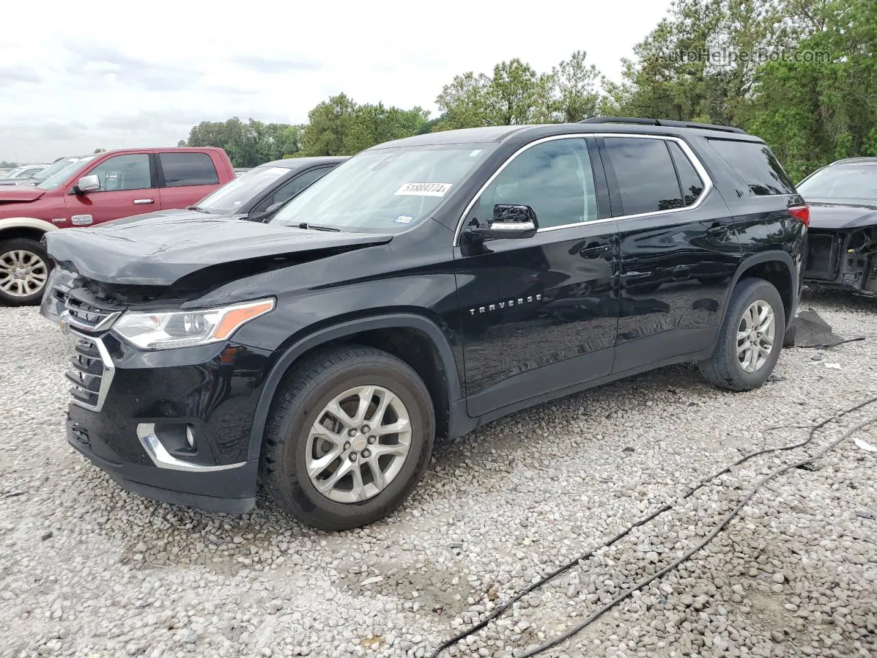 2020 Chevrolet Traverse Lt Black vin: 1GNERGKW7LJ255577