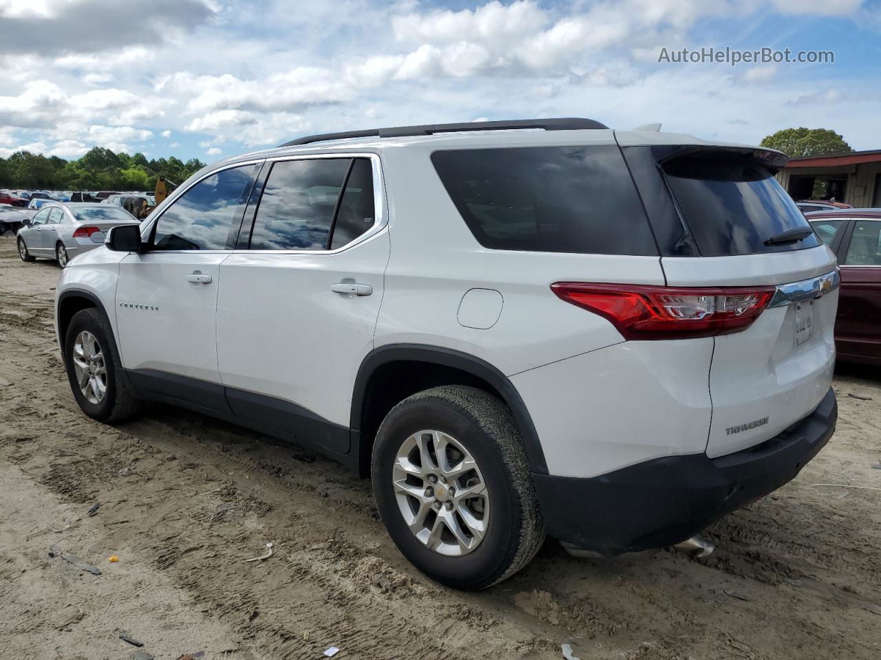 2020 Chevrolet Traverse Lt Белый vin: 1GNERGKW7LJ296730