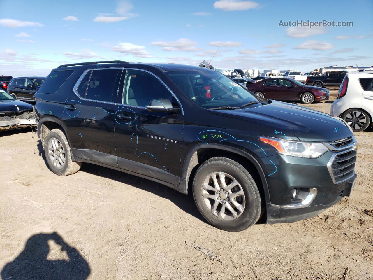 2020 Chevrolet Traverse Lt Charcoal vin: 1GNERGKW8LJ208722