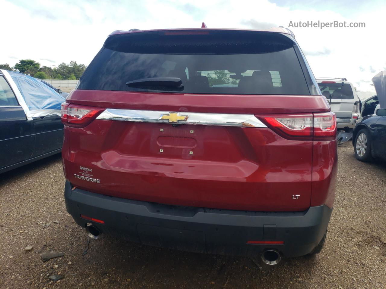 2020 Chevrolet Traverse Lt Red vin: 1GNERGKW9LJ326486