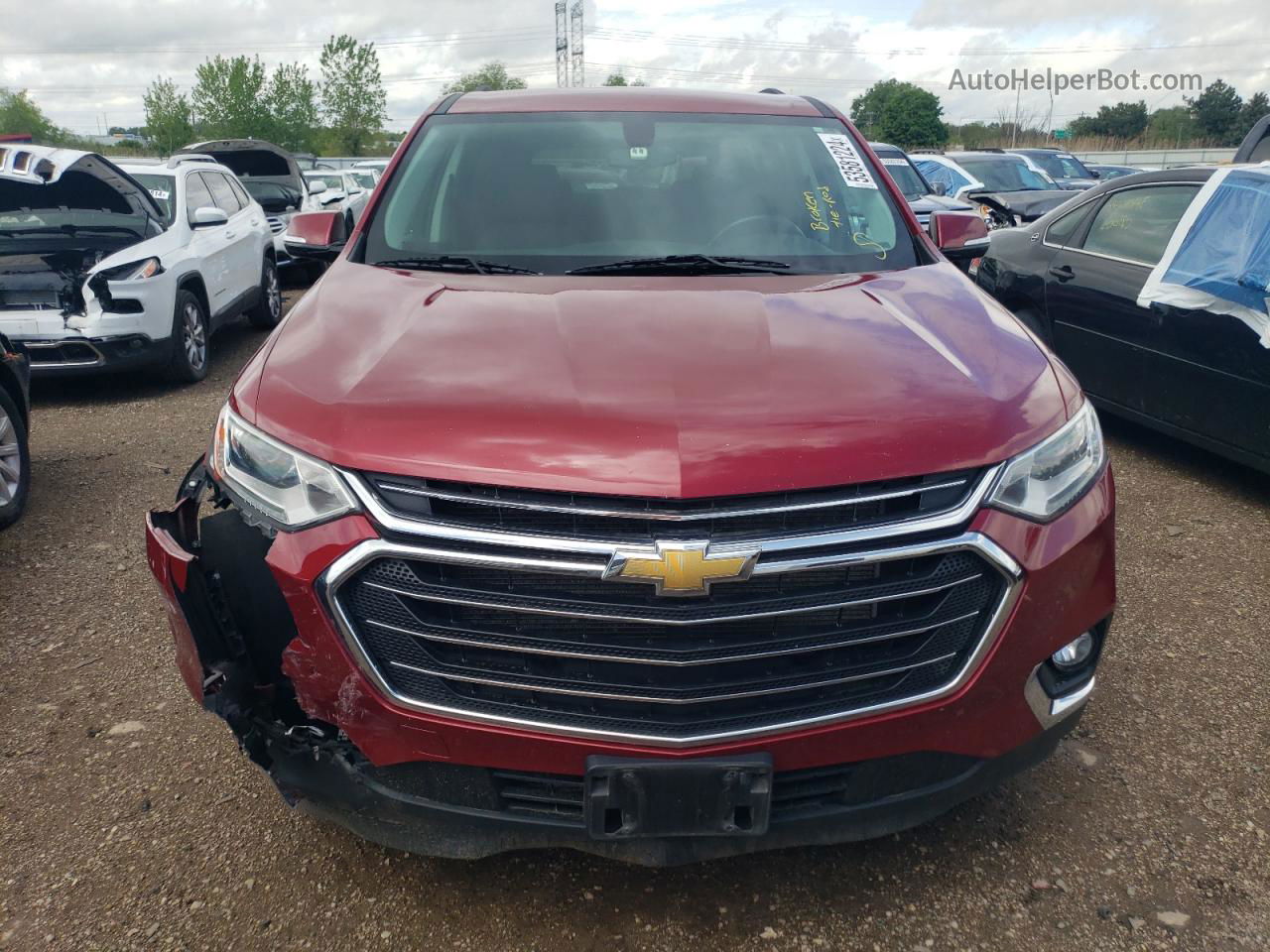 2020 Chevrolet Traverse Lt Red vin: 1GNERGKW9LJ326486