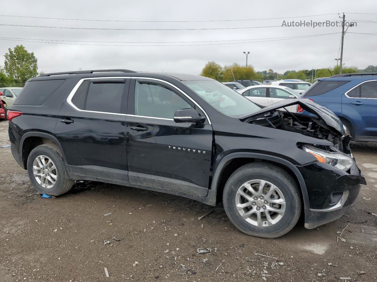 2020 Chevrolet Traverse Lt Черный vin: 1GNERGKWXLJ315948