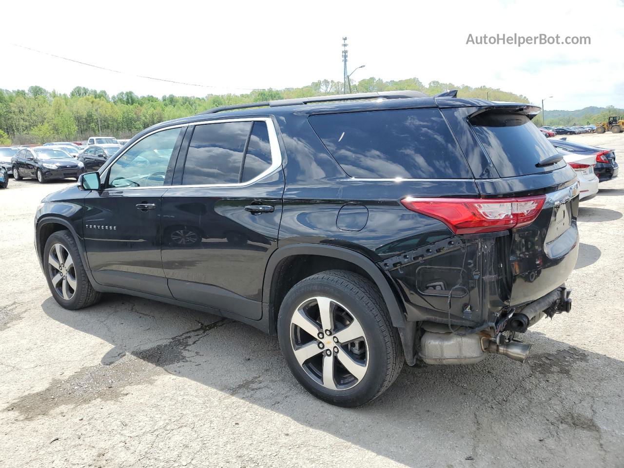 2020 Chevrolet Traverse Lt Черный vin: 1GNERHKW9LJ262956