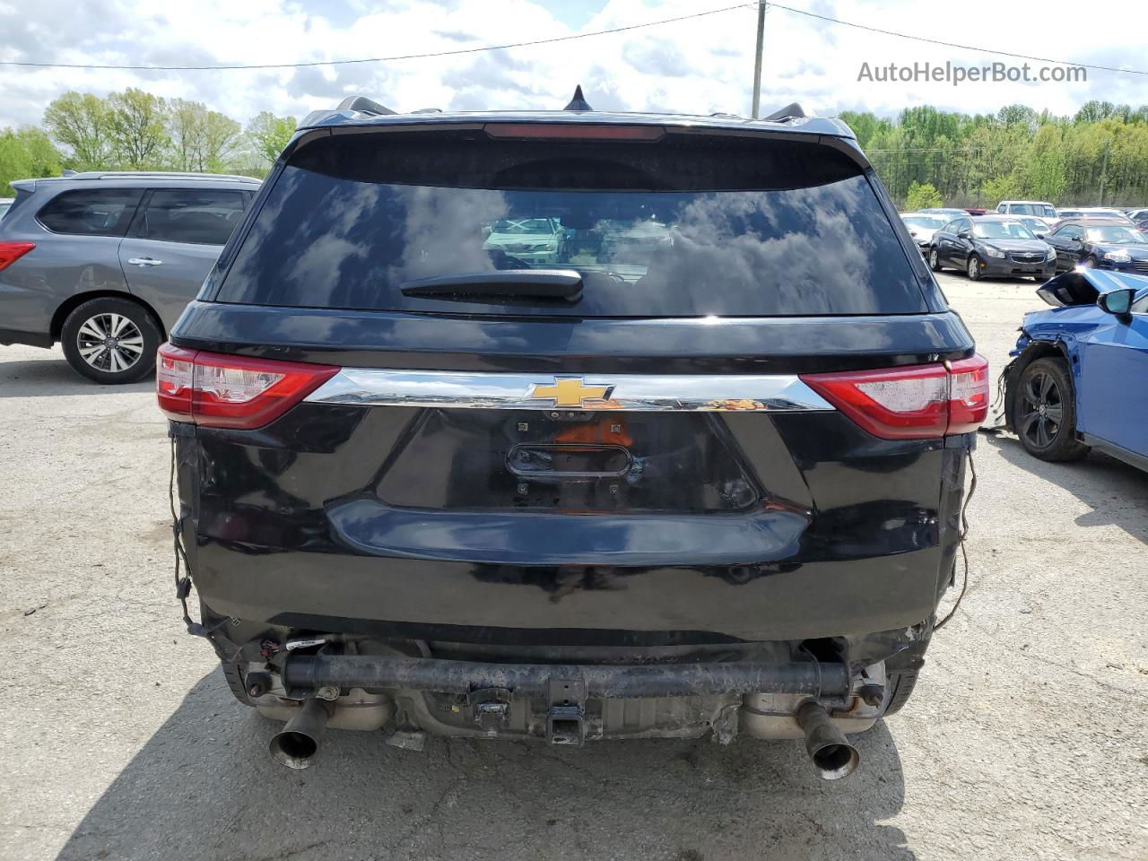 2020 Chevrolet Traverse Lt Черный vin: 1GNERHKW9LJ262956