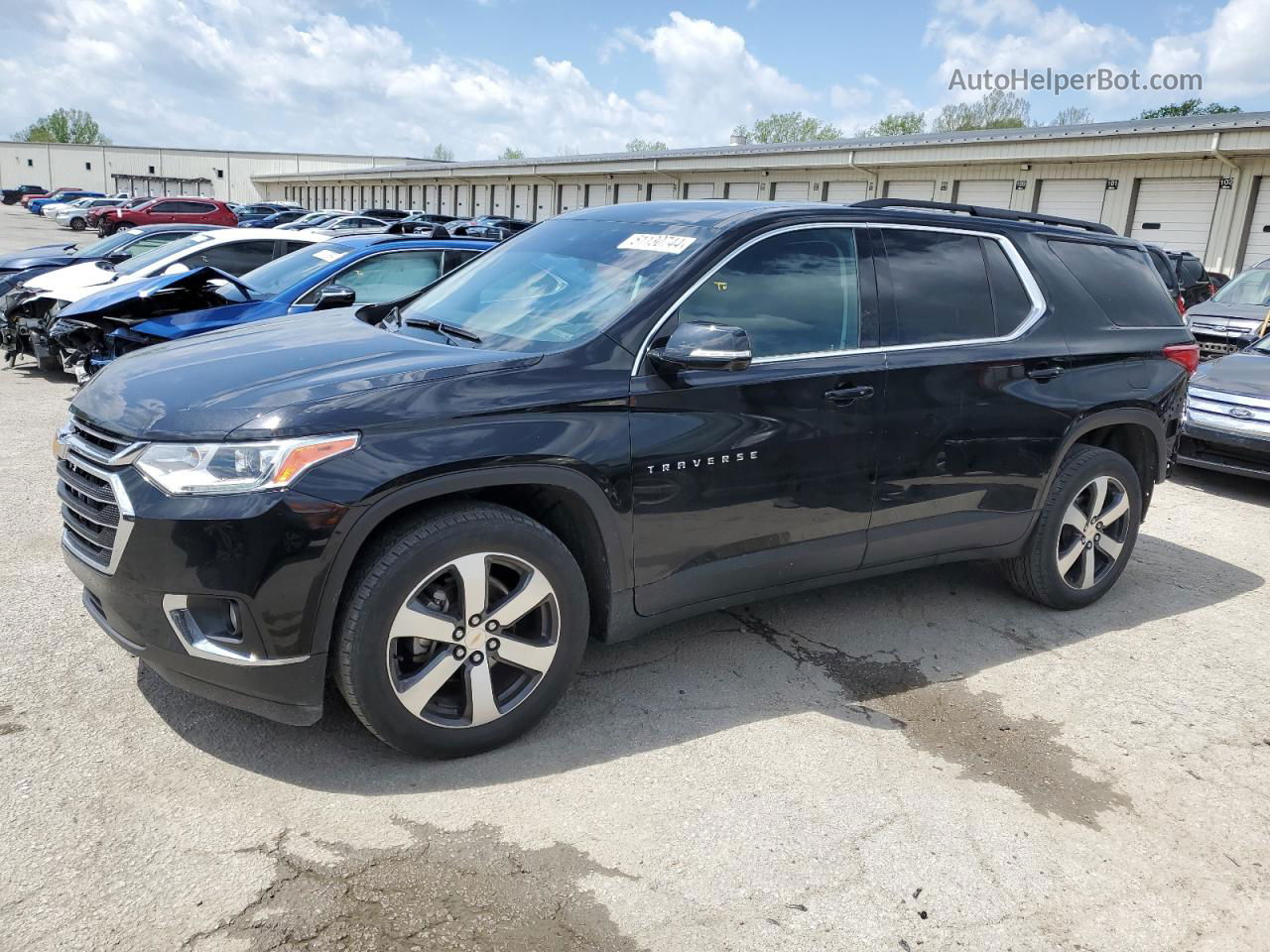 2020 Chevrolet Traverse Lt Черный vin: 1GNERHKW9LJ262956