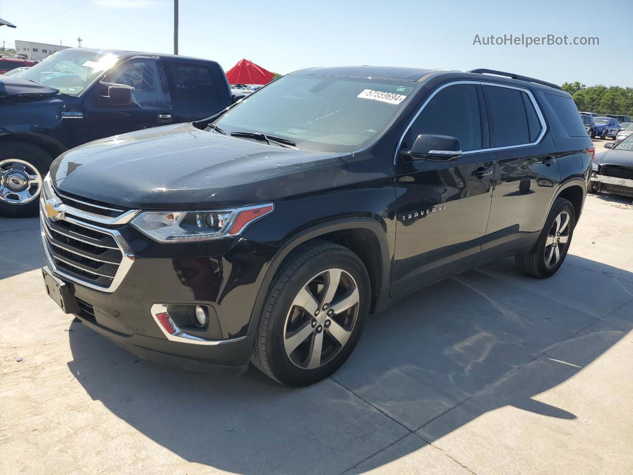 2020 Chevrolet Traverse Lt Black vin: 1GNERHKWXLJ188480