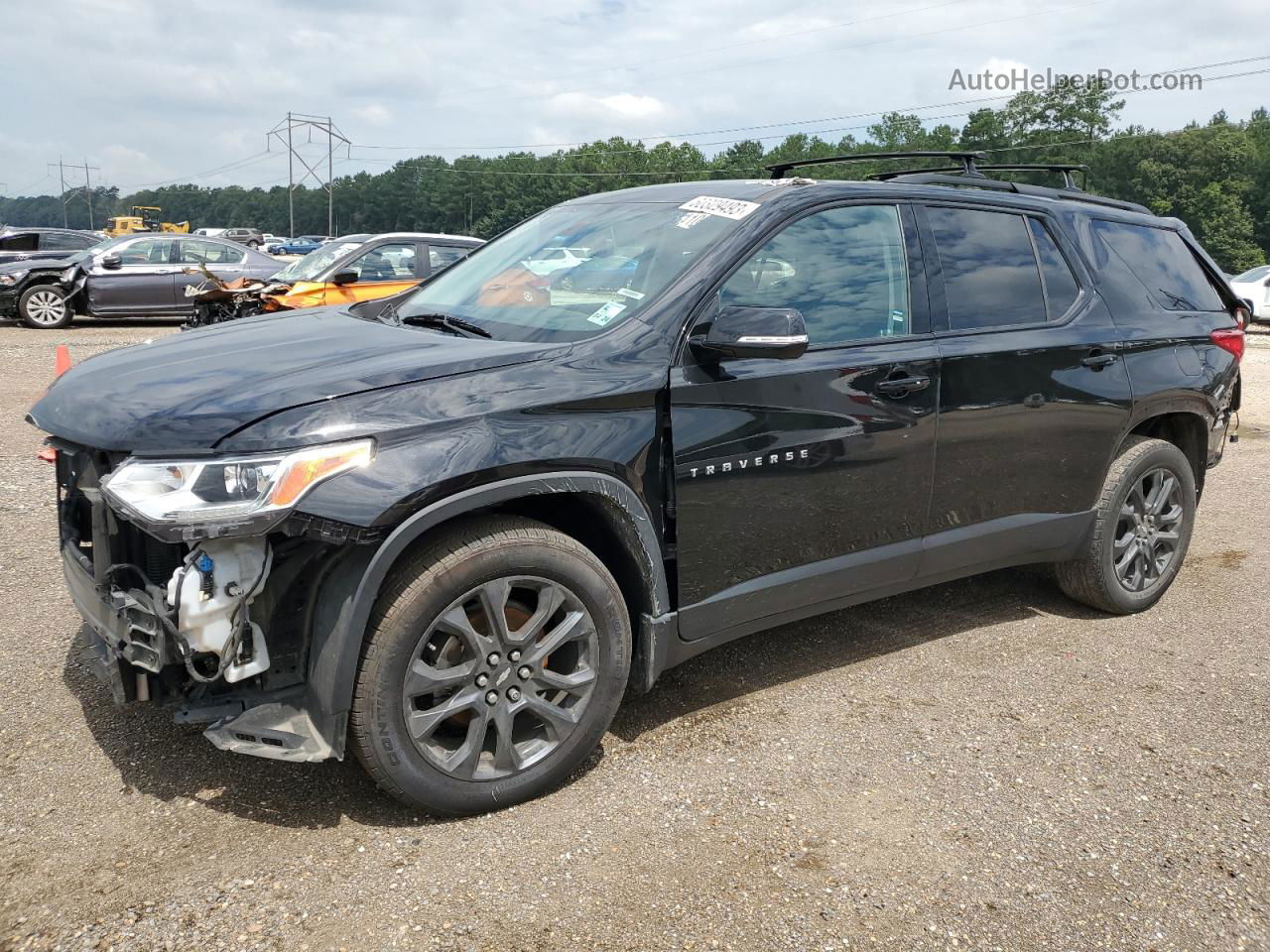 2020 Chevrolet Traverse Rs Черный vin: 1GNERJKW2LJ129284