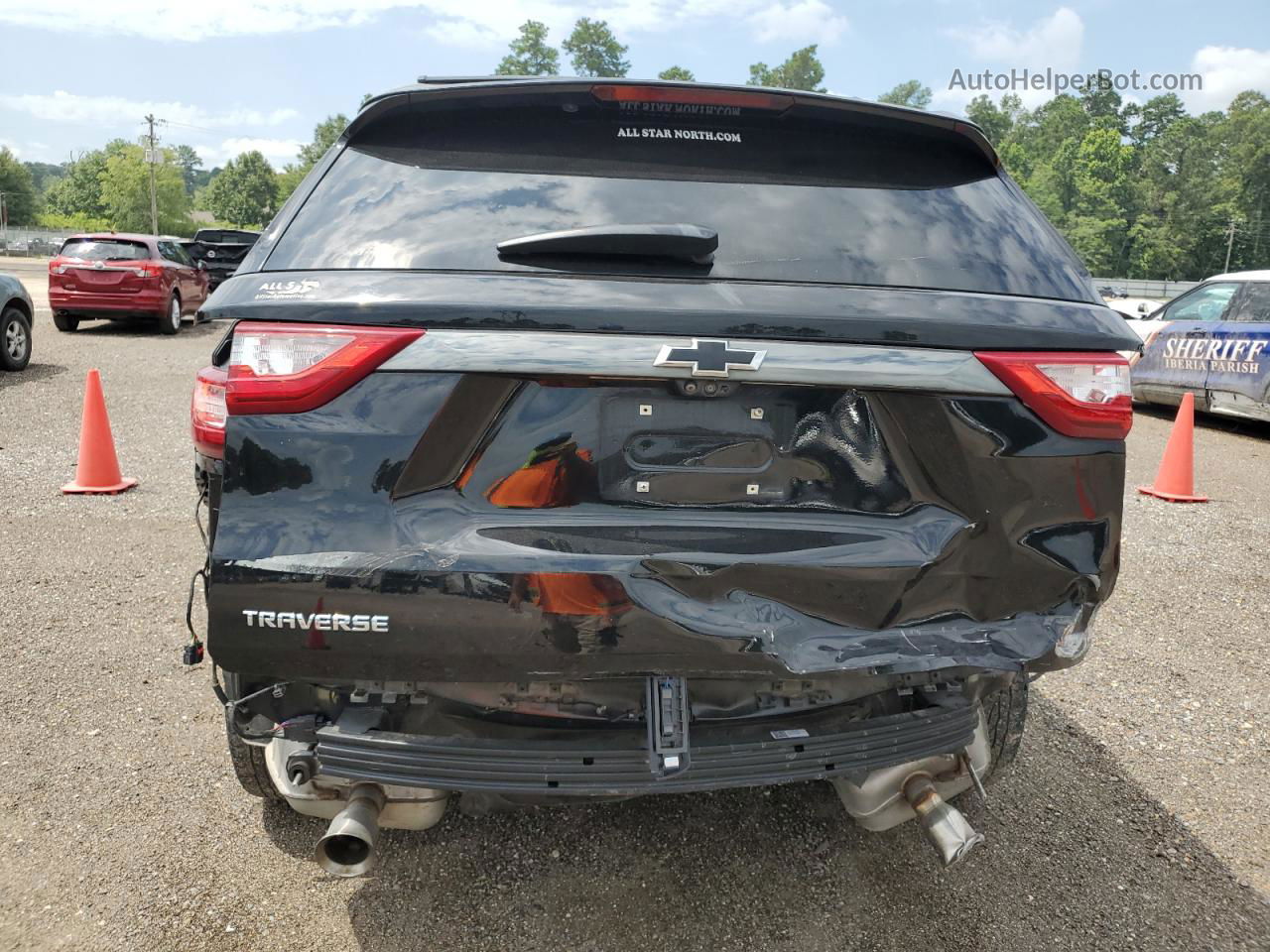 2020 Chevrolet Traverse Rs Черный vin: 1GNERJKW2LJ129284