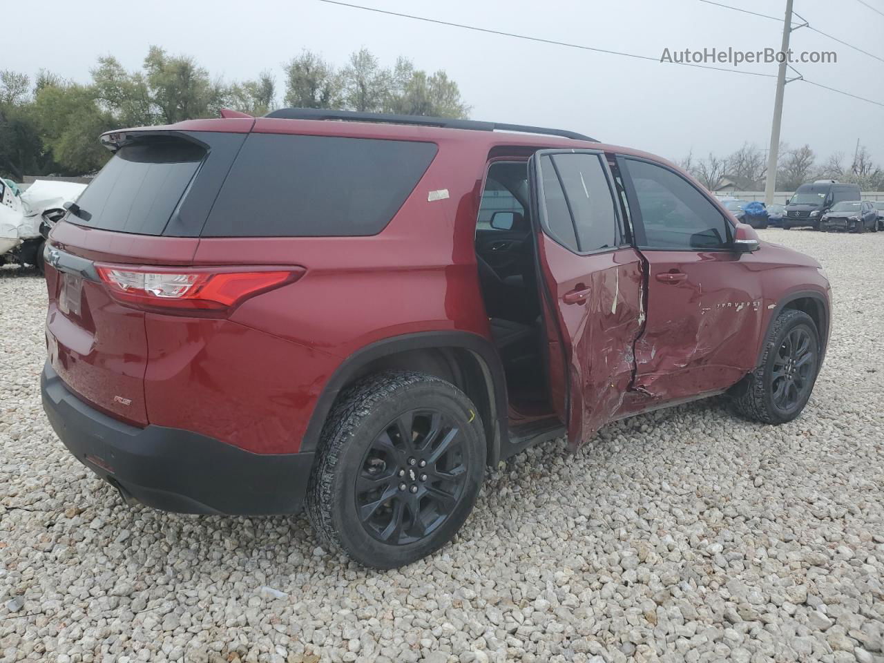 2020 Chevrolet Traverse Rs Burgundy vin: 1GNERJKWXLJ307605