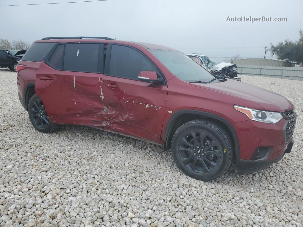 2020 Chevrolet Traverse Rs Burgundy vin: 1GNERJKWXLJ307605