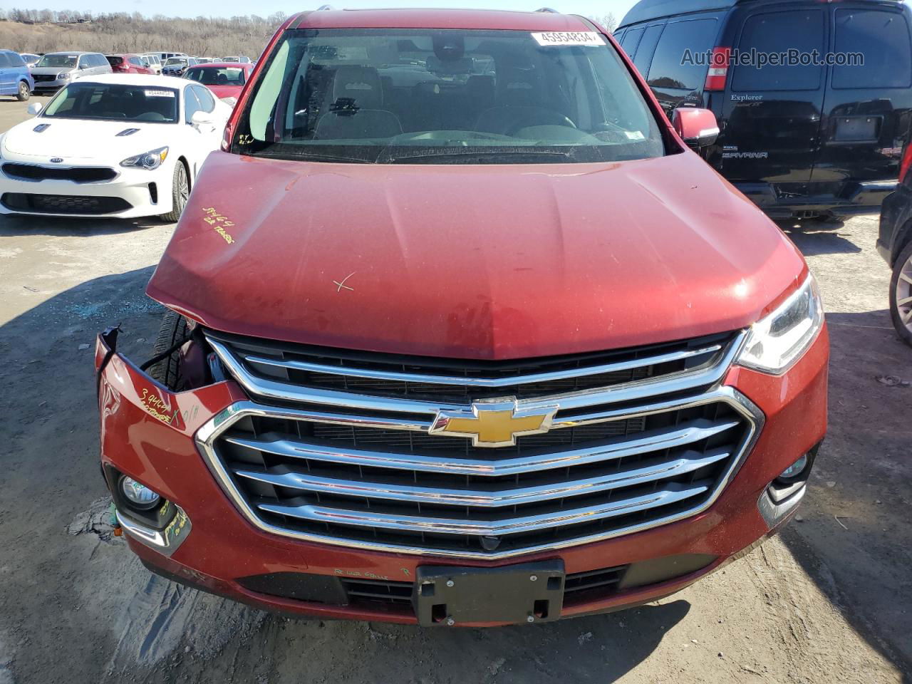 2020 Chevrolet Traverse High Country Red vin: 1GNERNKW9LJ299939