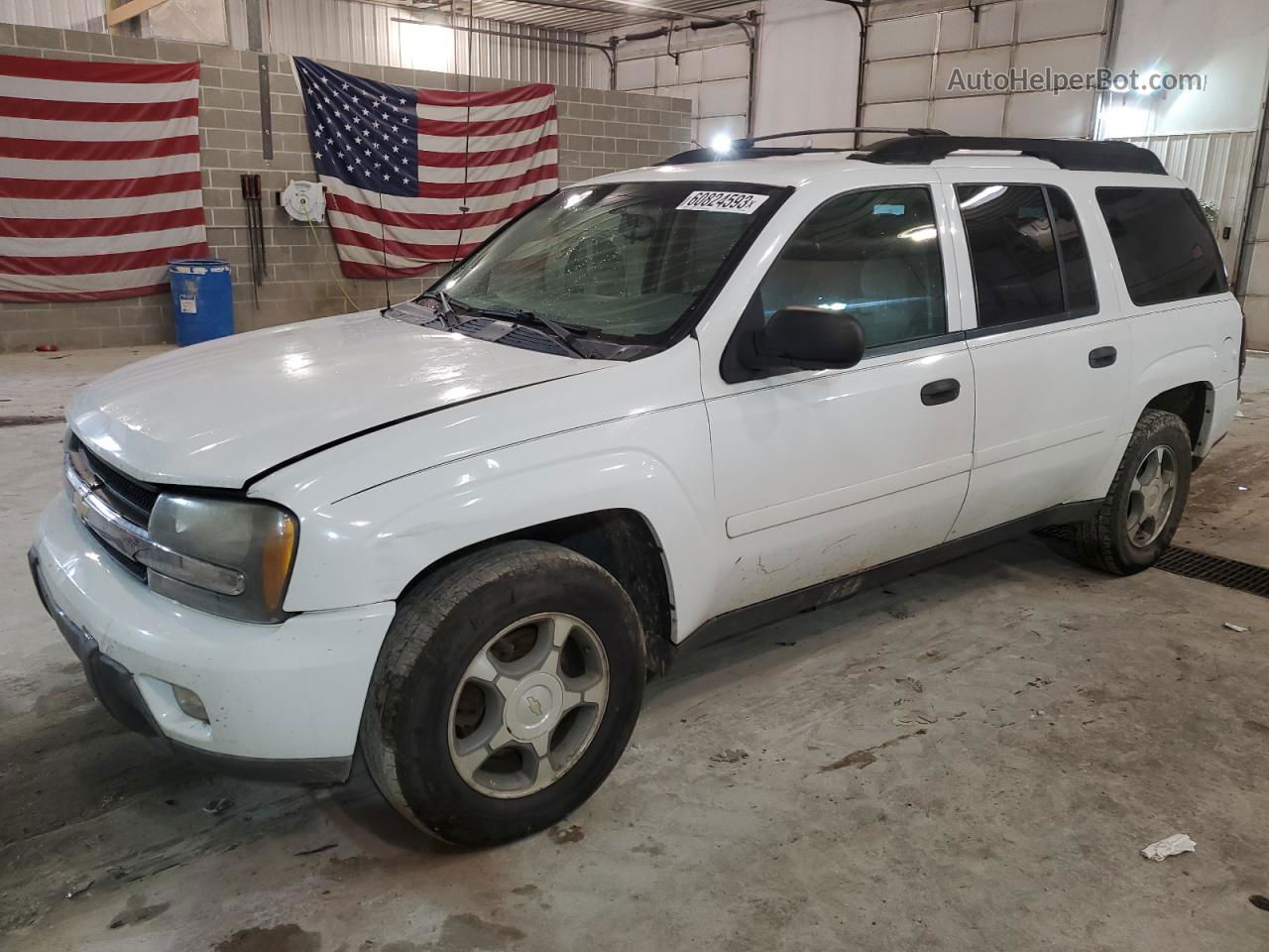 2006 Chevrolet Trailblazer Ext Ls White vin: 1GNES16S666124284