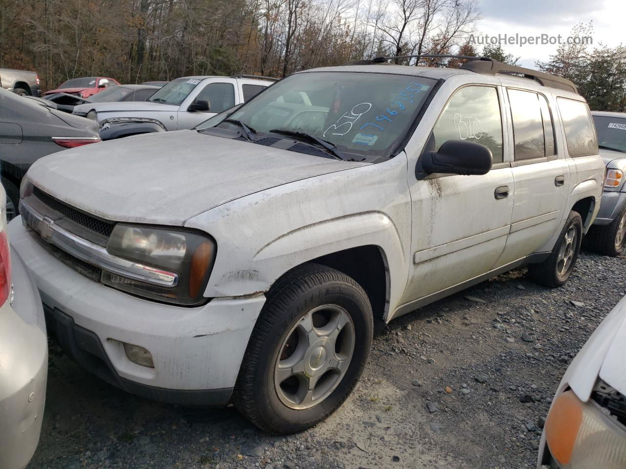 2006 Chevrolet Trailblazer Ext Ls White vin: 1GNET16S566141963