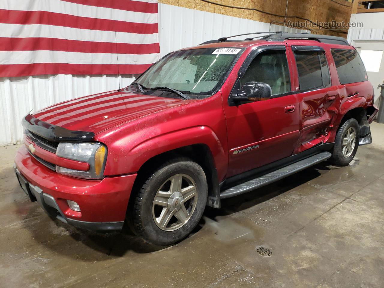 2002 Chevrolet Trailblazer Ext Burgundy vin: 1GNET16S926133553