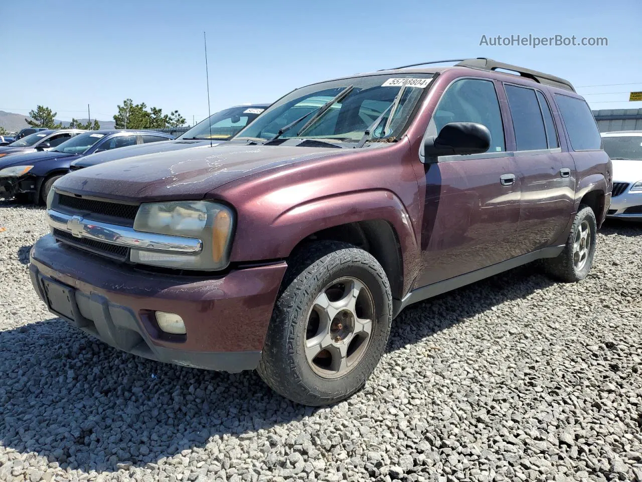 2006 Chevrolet Trailblazer Ext Ls Burgundy vin: 1GNET16S966105015