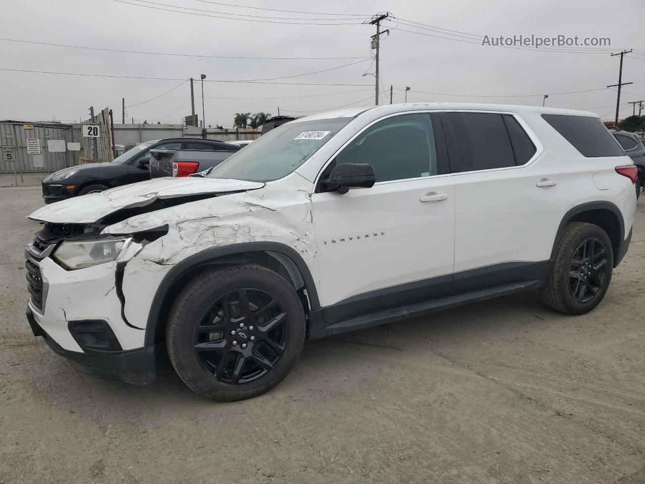 2020 Chevrolet Traverse Ls Белый vin: 1GNEVFKW0LJ255295