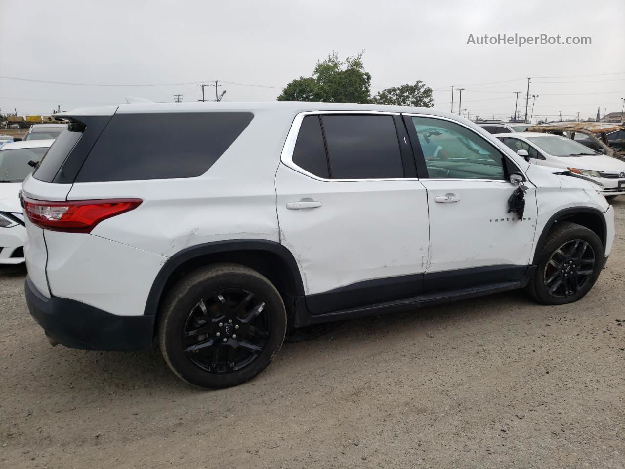 2020 Chevrolet Traverse Ls Белый vin: 1GNEVFKW0LJ255295