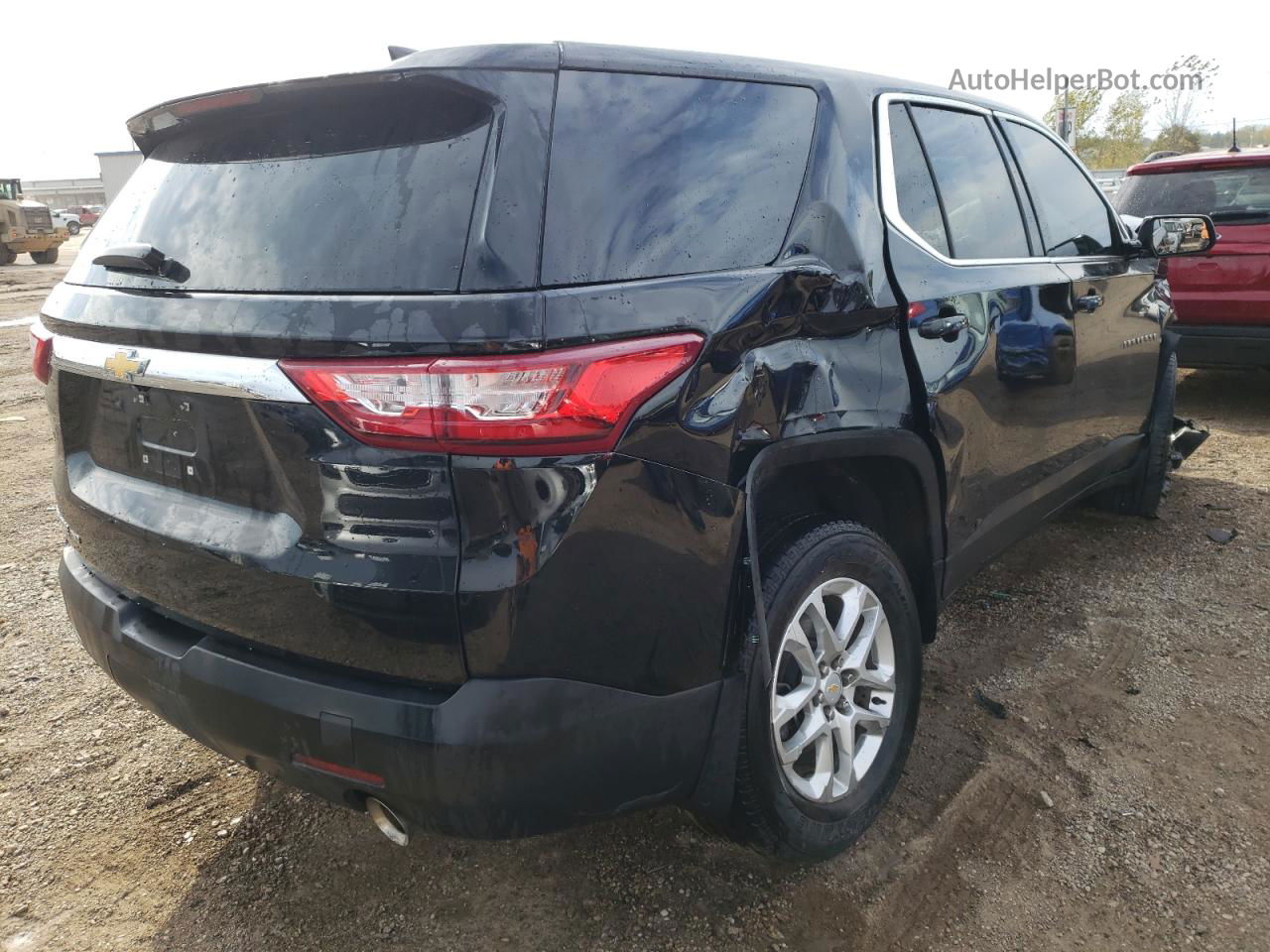 2020 Chevrolet Traverse Ls Black vin: 1GNEVFKW5LJ164801