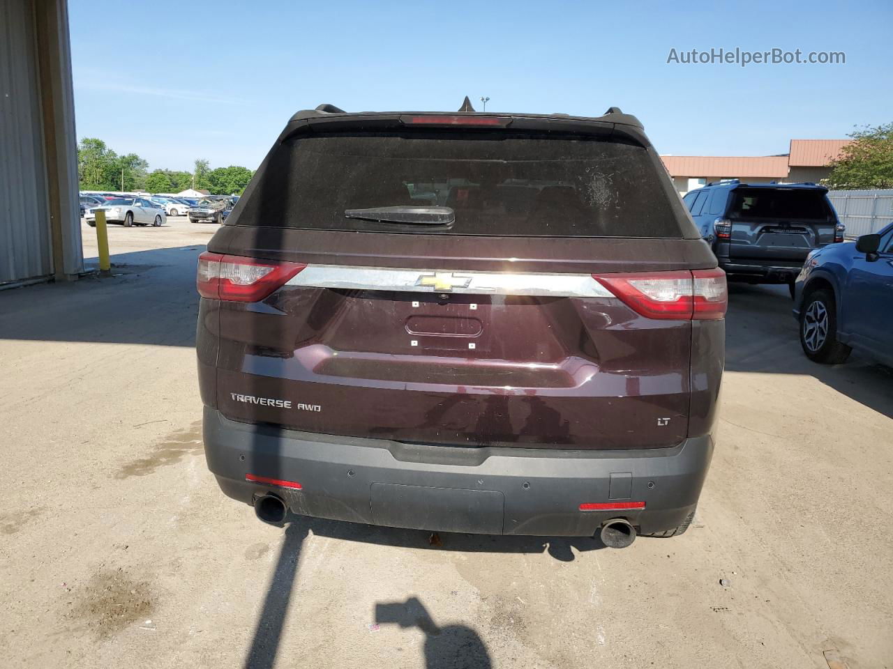 2020 Chevrolet Traverse Lt Темно-бордовый vin: 1GNEVGKW0LJ325898