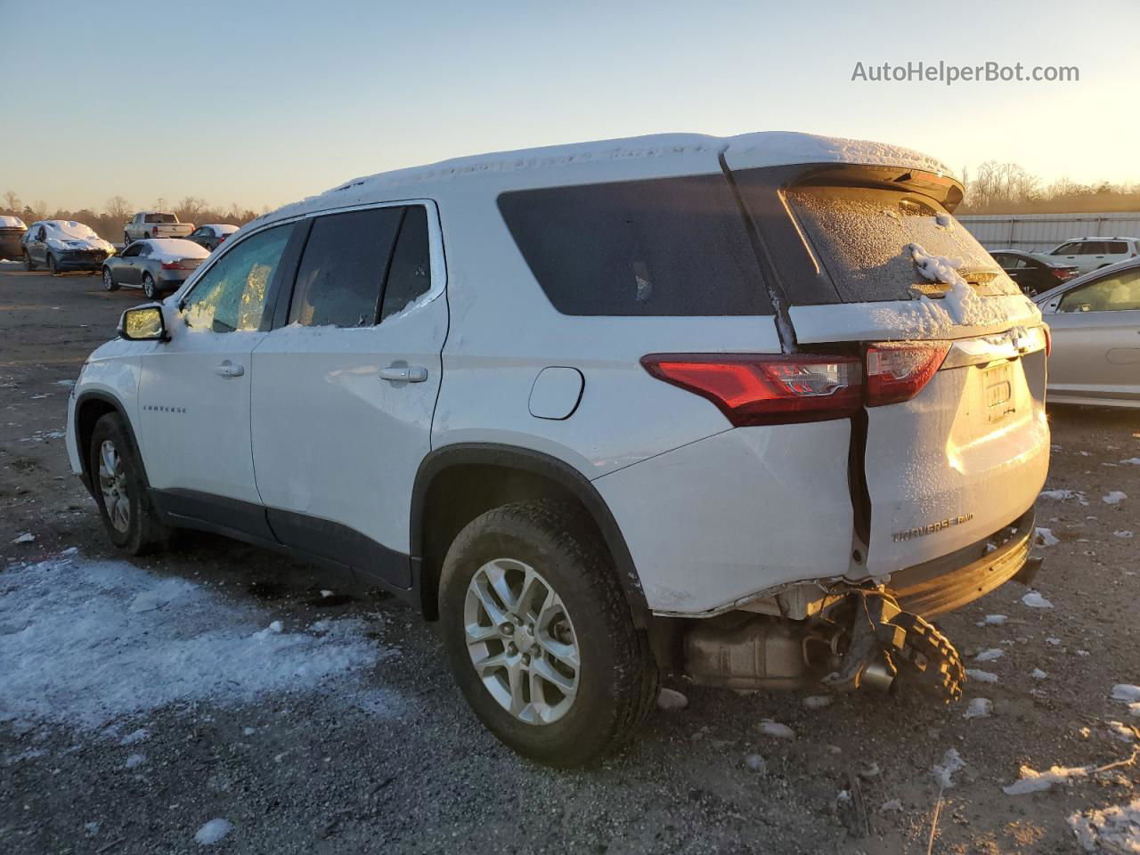 2020 Chevrolet Traverse Lt Белый vin: 1GNEVGKW7LJ135984