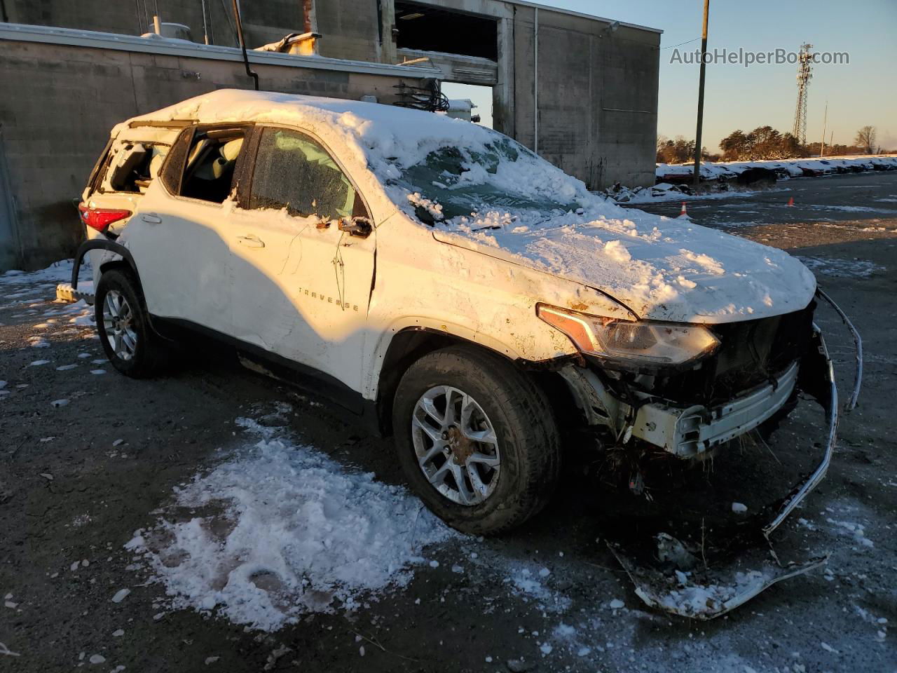 2020 Chevrolet Traverse Lt White vin: 1GNEVGKW7LJ135984