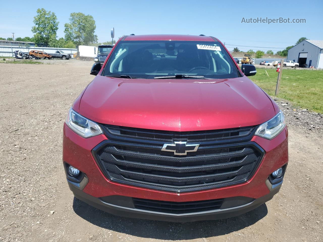 2020 Chevrolet Traverse Lt Red vin: 1GNEVGKW7LJ227158