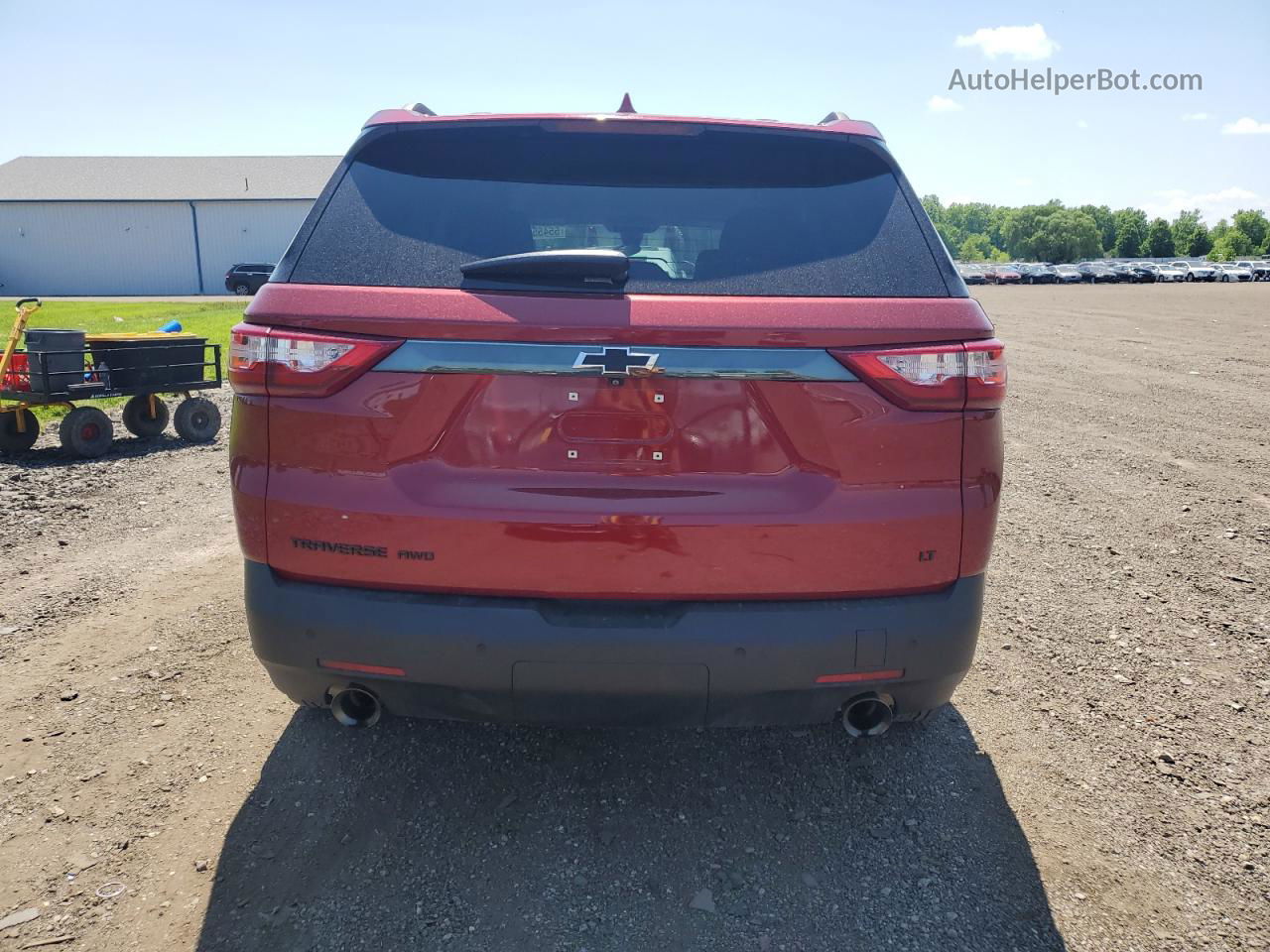 2020 Chevrolet Traverse Lt Red vin: 1GNEVGKW7LJ227158