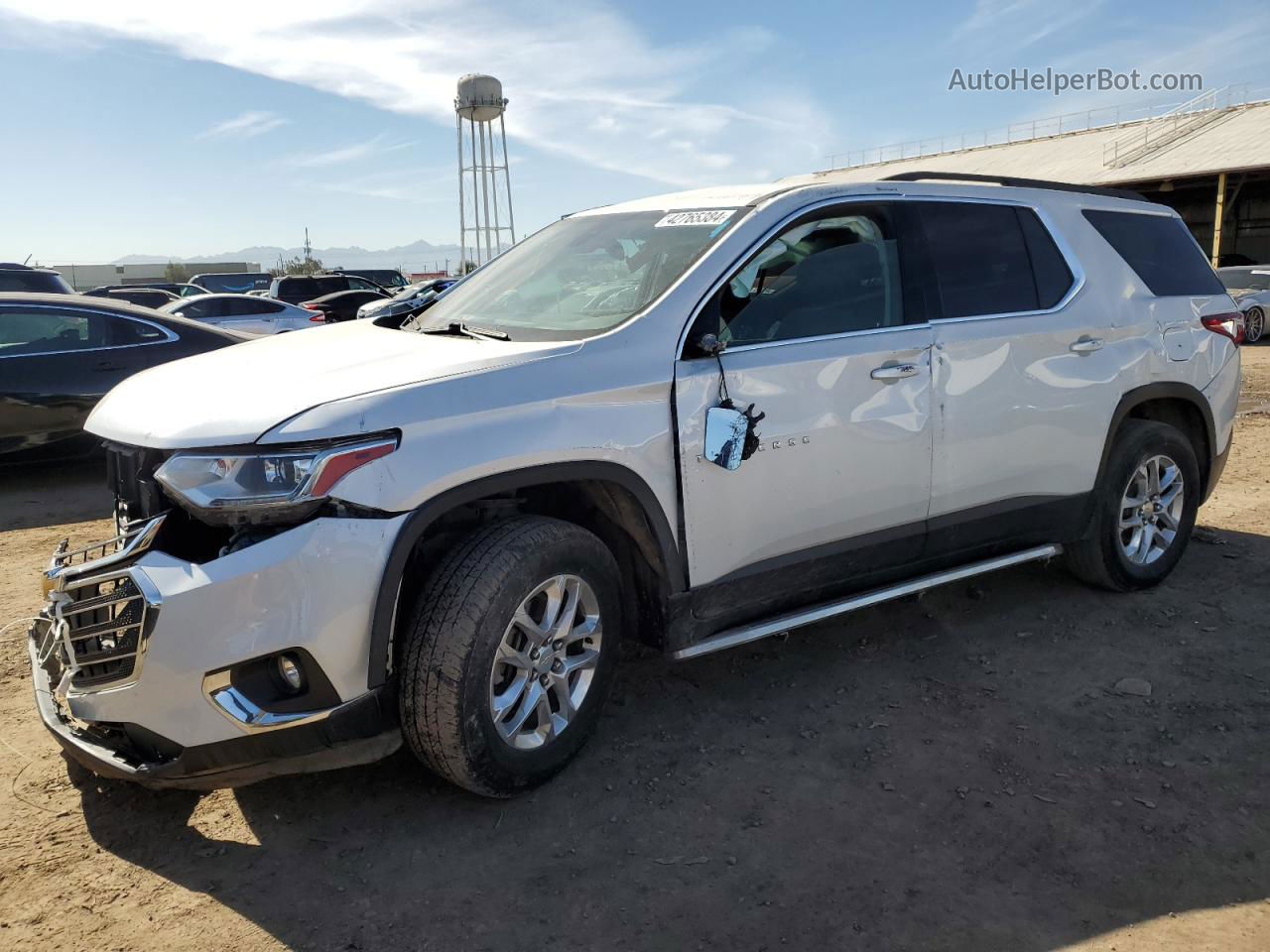 2020 Chevrolet Traverse Lt White vin: 1GNEVGKW9LJ201158