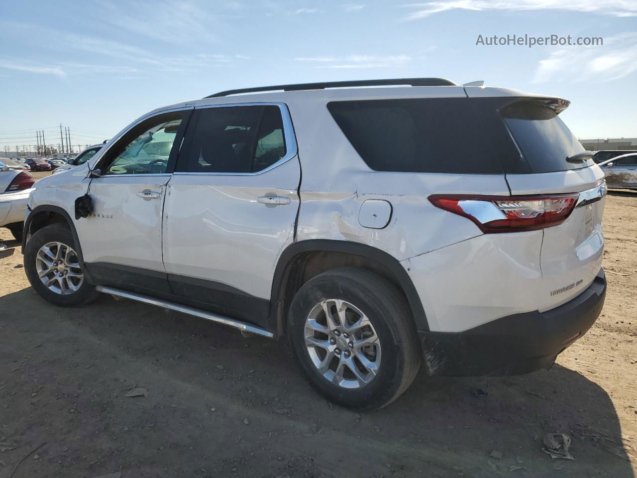 2020 Chevrolet Traverse Lt White vin: 1GNEVGKW9LJ201158