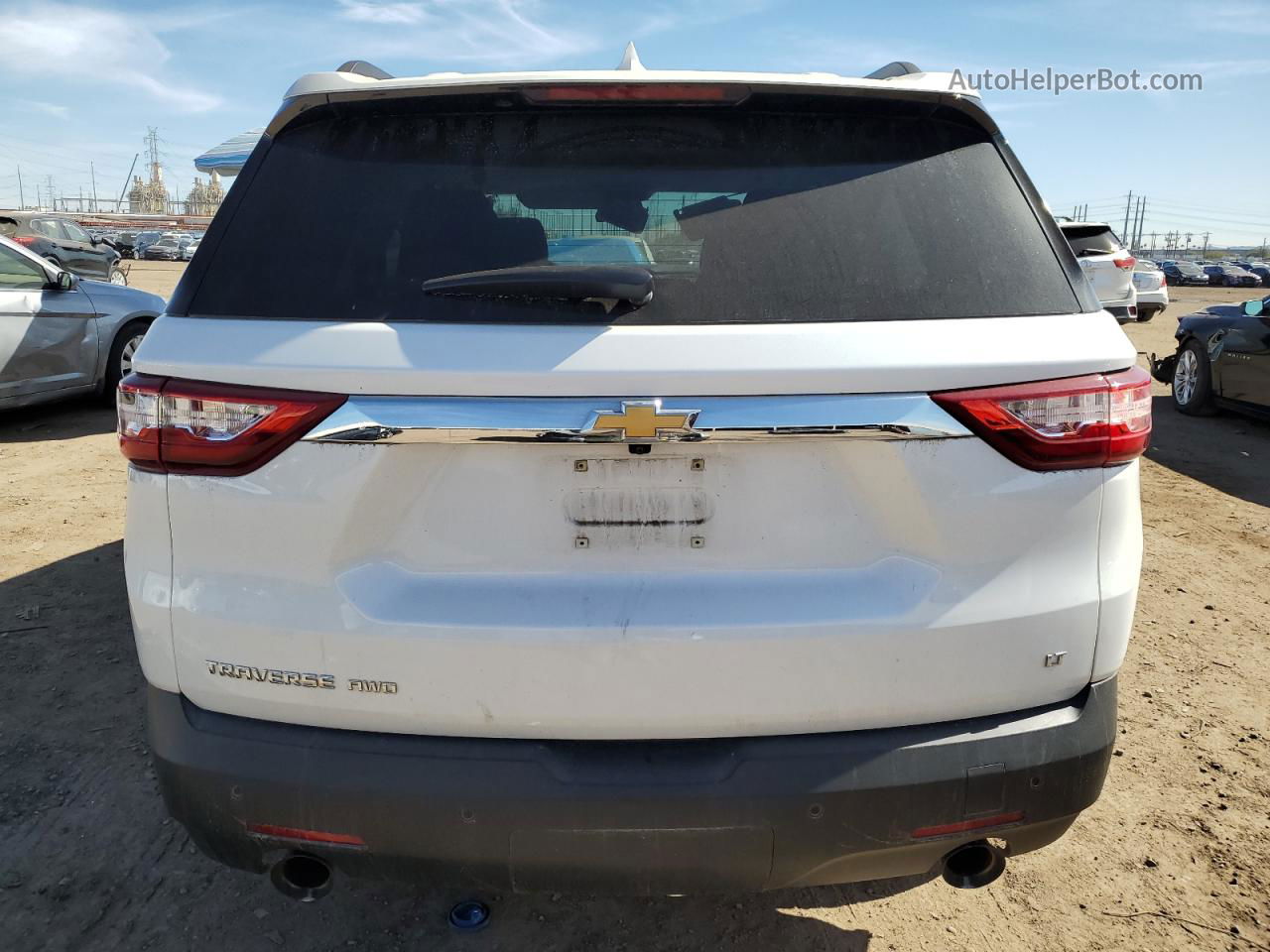 2020 Chevrolet Traverse Lt White vin: 1GNEVGKW9LJ201158