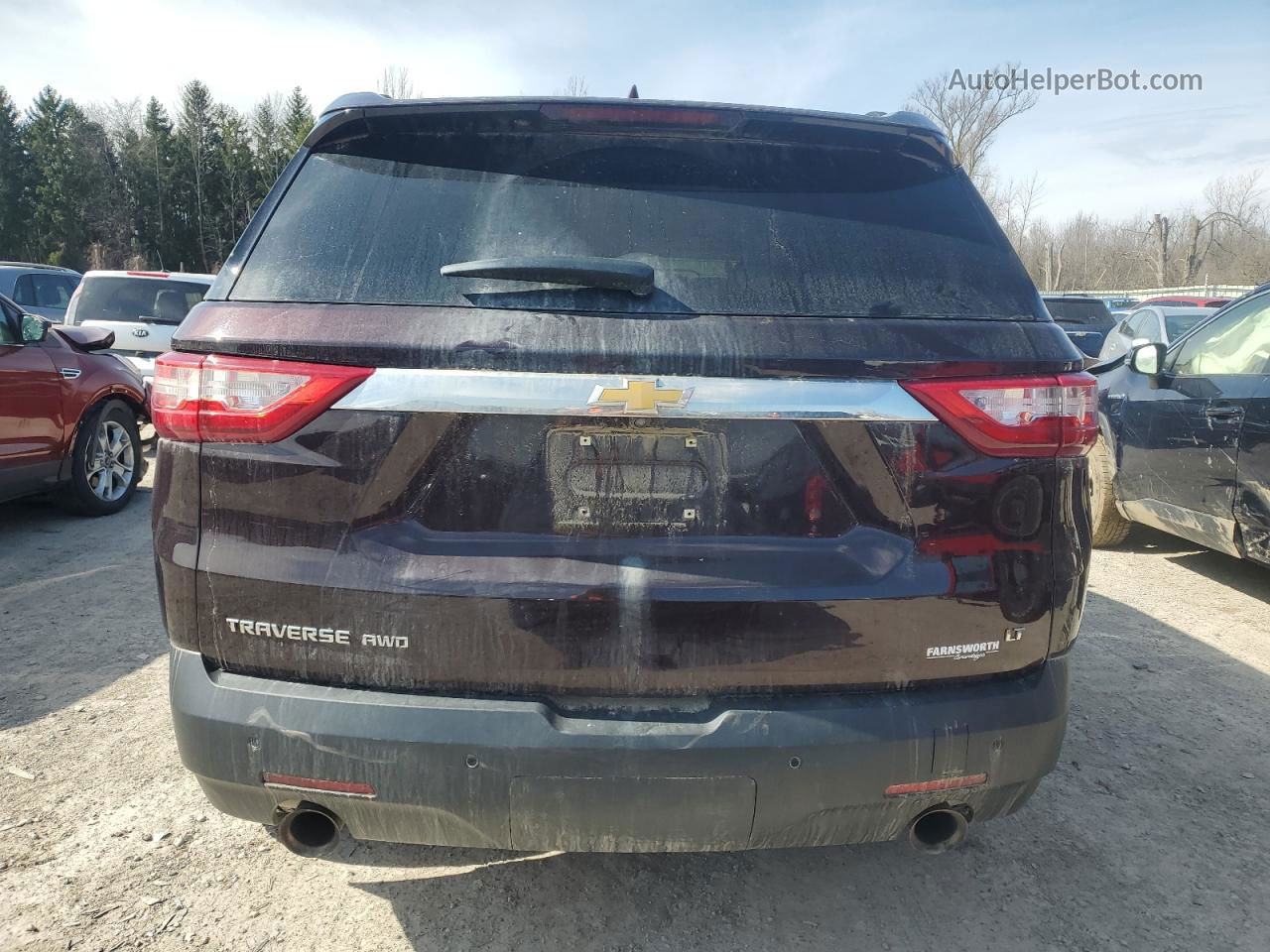 2020 Chevrolet Traverse Lt Burgundy vin: 1GNEVGKW9LJ257097